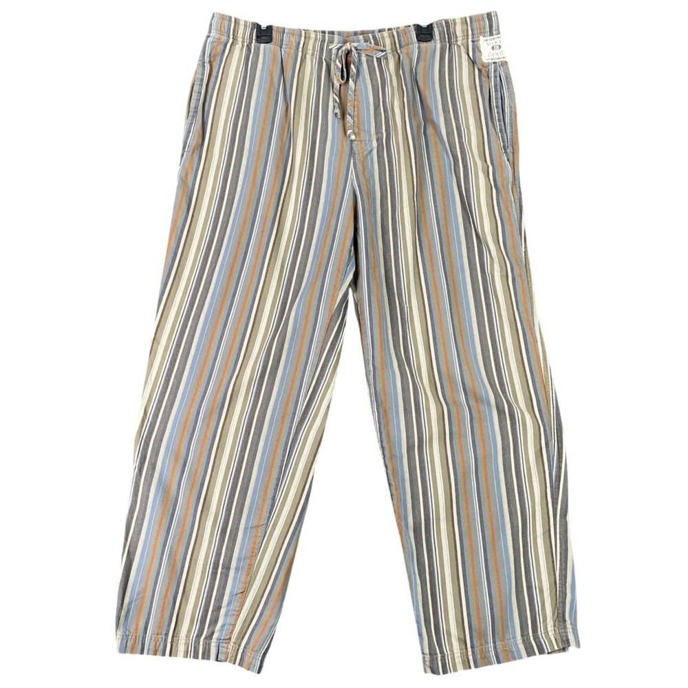 Life is Good Sleep Pajama Pants Mens XL Loungewear Striped Relaxed Fit Comfy